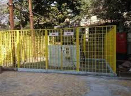 चेतावनी बिजली ग्रेटिंग एफआरपी बाड़ लगाना फाइबरग्लास सुरक्षा उत्पाद उच्च स्थायित्व